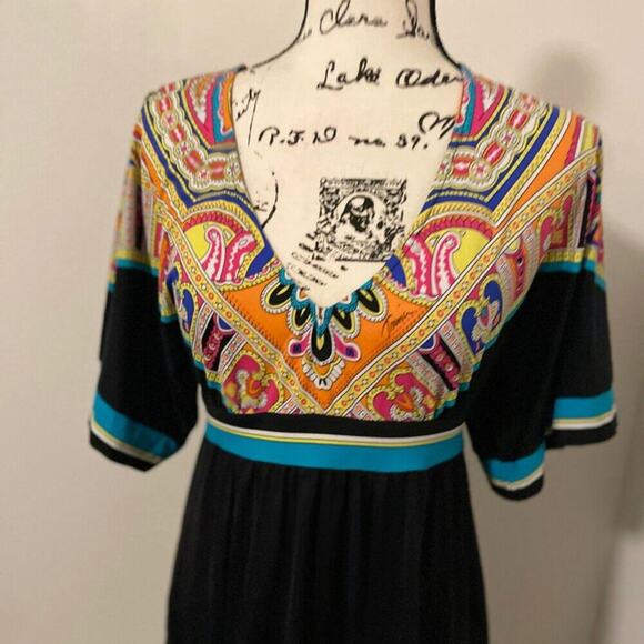 TRINA TURK MINI DRESS NEPAL TUNIC SIZE S AESTHETIC VERSATILE SUMMER COVER UP - Picture 16 of 16